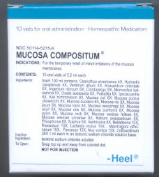 Click for details about Mucosa Compositum 10  oral vials