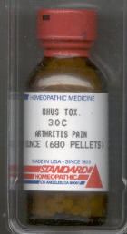 Click for details about Rhus Tox            30C  1 oz with 680 pellets