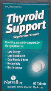 Click for details about Thyroid Support  with thyroidinum 60 tabs 