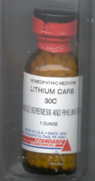 Click for details about Lithium Carbonicum 30C 1 oz bottle with 680 pellets