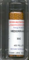 Click for details about Medorrhinum 30C 400 pellets