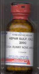 Click for details about Hepar Sulphur 200C 1 oz bottle with 680 pellets