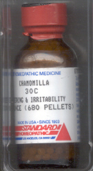 Click for details about Chamomilla            30C  1 oz economy wit 680 pellets