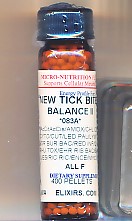 Click for details about Lyme Tick Bites Balance 400 pellets 