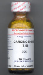 Click for details about Carcinosinum T-58 30C 1 oz bottle with 800 pellets