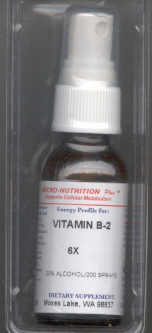 Click for details about Vitamin B 2 homeopathy potency 6X 1 oz spray