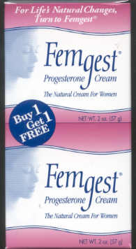 Click for details about FemGest Progesterone Cream 15% off SALE