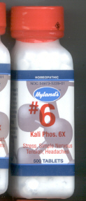 Click for details about Kali Phos #6 Cell Salt 6X  500 tabs 