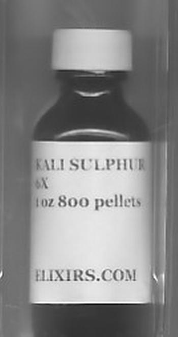 Click for details about Kali Sulphur #7 Cell Salt 6X economy 1 oz 800 pellets 15% SALE