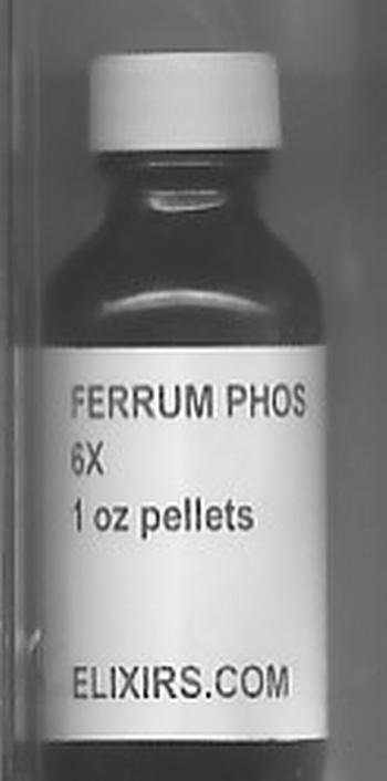 Click for details about #4 Ferrum Phos Cell Salt 6X economy 1 oz with 800 pellets 15% SALE
